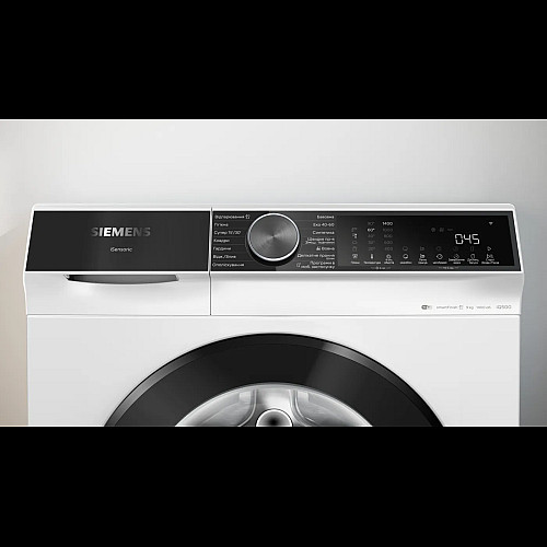 Пральна машина Siemens фронтальна, 9кг, 1400, A, 59см, дисплей, білий