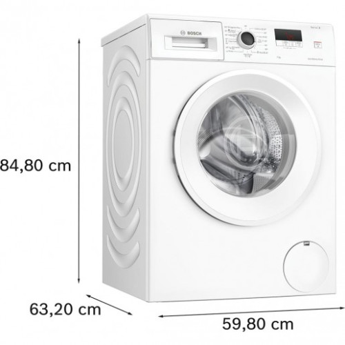 Пральна машина Bosch фронтальна, 7кг, 1200, A, 59см, дисплей, білий