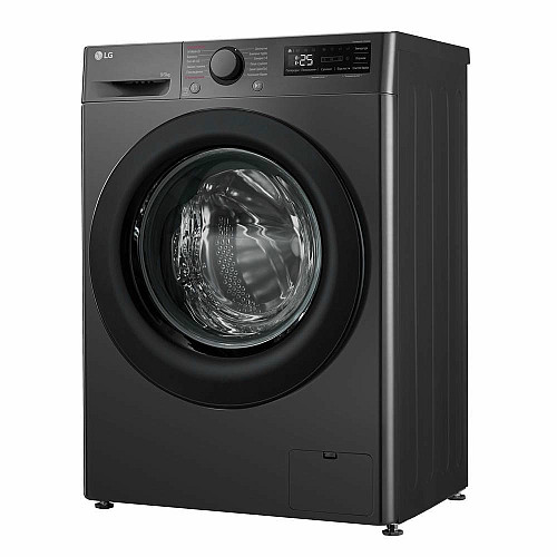 Стирально-сушильная машина LG фронтальная, 9(5)кг, 1200, A, пара, 48см, дисплей, пара, инвертор, черный