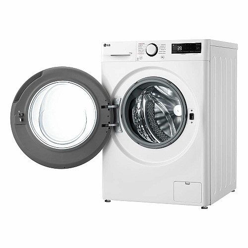 Пральна машина LG фронтальна, 11кг, 1400, A, 57см, дисплей, пара, інвертор, білий