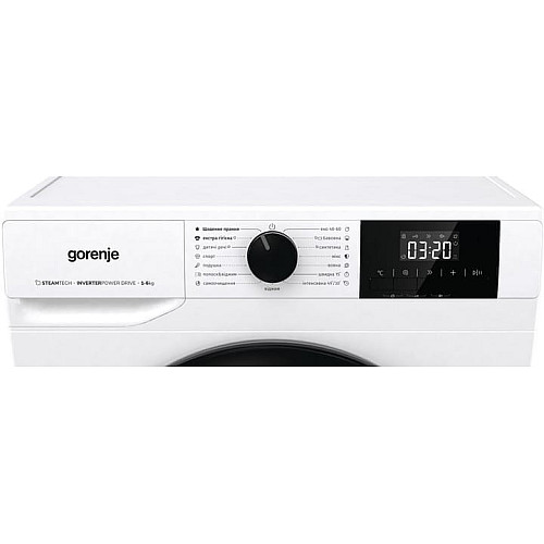 Пральна машина Gorenje фронтальна, 6кг, 1200, A+++, 43.5см, дисплей, пар, інвертор, білий