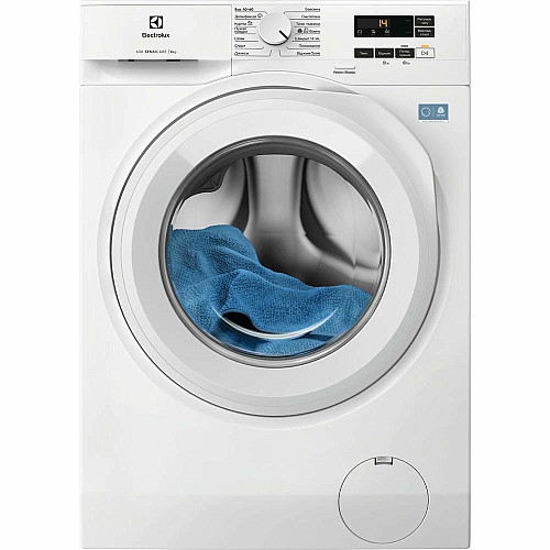 Пральна машина Electrolux фронтальна, 8кг, 1400, A, 58см, дисплей, інвертор, білий