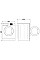 Стиральная машина Whirlpool фронтальная, 9кг, 1400, A+++, 60см, дисплей, пара, инвертор, черный люк, белый