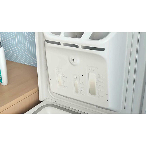 Пральна машина Indesit вертикальна, 5кг, 1000, C, 60см, дисплей, білий