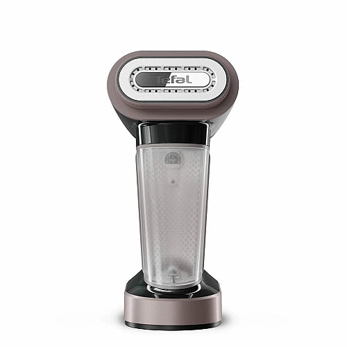 Отпариватель Tefal компактный Pure Force 3в1, 1800Вт, 180мл, постоянная пара – 35гр, керам. подошва, черно-розовый