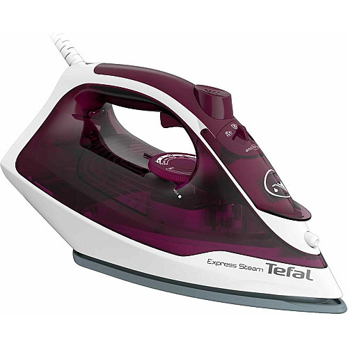 Утюг Tefal Express Steam, 2400Вт, 270мл, паровой удар -160гр, постоянная пара - 30гр, керам. подошва, бордовый