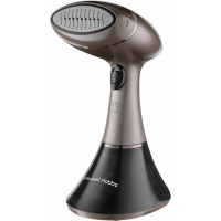 Відпарювач Russell Hobbs компактний Steam Genie Aroma, 1800Вт, 200мл, постійна пара - 32гр, керам. підошва, чорно-коричневий