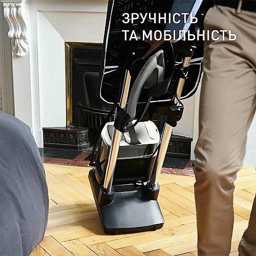 Гладильная система Tefal IXEO Power, 2170Вт, 1100мл, паровой удар -350гр, постоянный пар - 100гр, с гладильной доской, нерж. сталь, черно-серый