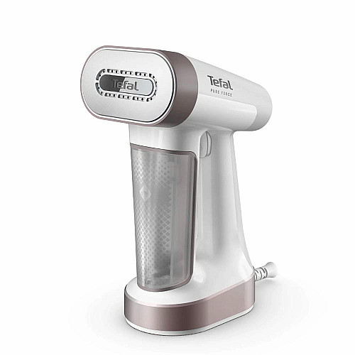 Отпариватель Tefal компактный Pure Force 2в1, 1800Вт, 180мл, постоянная пара – 35гр, керам. подошва, белый