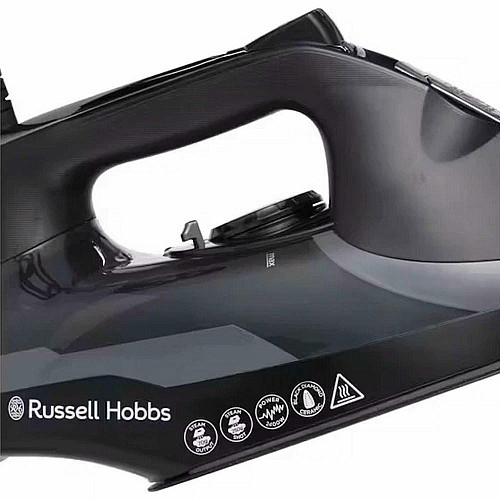 Утюг Russell Hobbs Diamond Elite, 3100Вт, 350мл, паровой удар -220гр, самоочищение, керам. подошва, черный