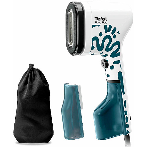 Відпарювач Tefal компактний Pure Pop Home & Travel, 1300Вт, 70мл, постійна пара - 20гр, біло-синій