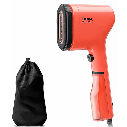 Отпариватель Tefal компактный Pure Pop, 1300Вт, 70мл, постоянная пара – 20гр, красный