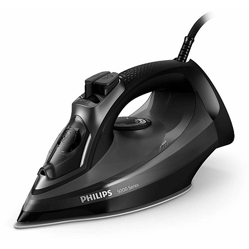 Утюг Philips 5000 Series, 2600Вт, 320мл, паровой удар -200гр, постоянный пар - 45гр, керам. подошва, черный