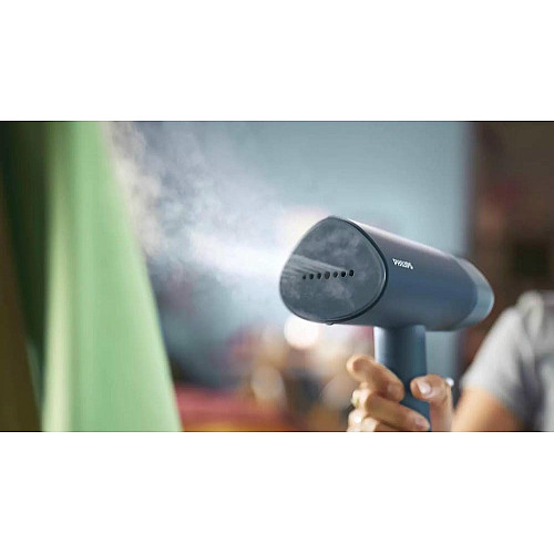 Відпарювач Philips компактний 3000 Series, 1000Вт, 100мл, постійна пара - 20гр, складана ручка, синій