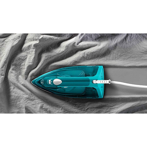 Утюг Tefal Express Steam, 2500Вт, 270мл, паровой удар -200гр, постоянная пара – 45гр, керам. подошва, бирюзовый