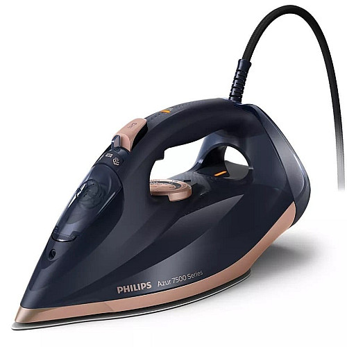 Праска Philips 7500  Series, 3200Вт, 300мл, паровий удар -260гр, постійна пара - 50гр, нерж. сталь, синій