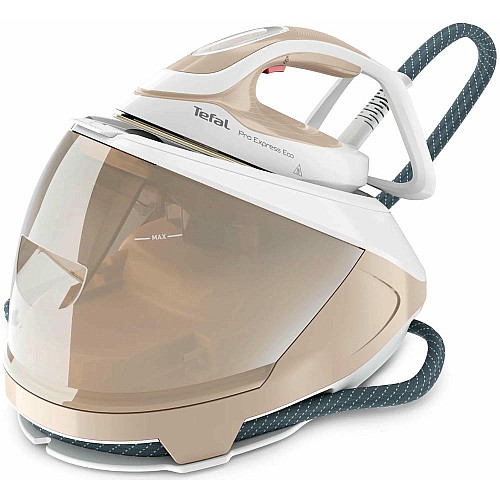 Утюг-парогенератор Tefal Pro Express Eco, 2200Вт, 1800мл, паровой удар -550гр, постоянный пар - 140гр, бело-золотой