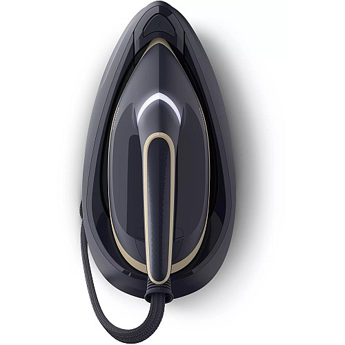 Праска-парогенератор Philips PerfectCare 6000 Series, 2400Вт, 1800мл, паровий удар -600гр, постійна пара - 130гр, нерж. сталь, синьо-золотий