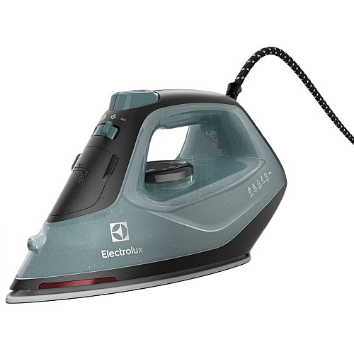 Утюг Electrolux, 2400Вт, 250мл, паровой удар 110гр, керам. подошва, зелено-черный