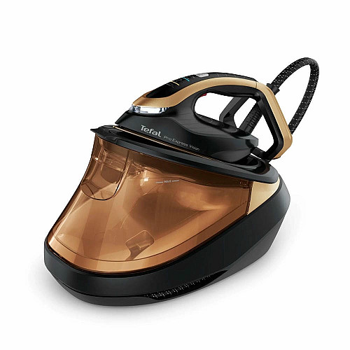 Утюг-парогенератор Tefal Pro Express Vision, 3000Вт, 1200мл, паровой удар -800гр, постоянный пар - 180гр, керам. подошва, черно-золотой