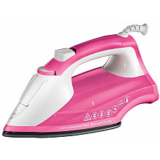 Праска Russell Hobbs Light & Easy Pro, 2600Вт, 240мл, паровий удар -130гр, постійна пара - 40гр, керам. підошва, біло-рожевий