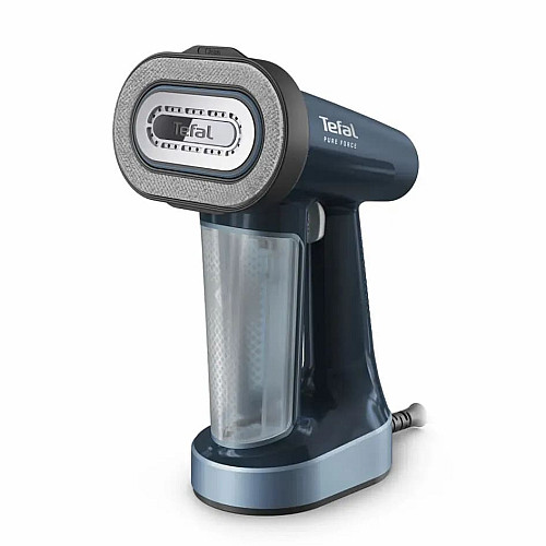 Отпариватель Tefal компактный Pure Force 3в1, 1800Вт, 180мл, постоянная пара – 35гр, керам. подошва, синий