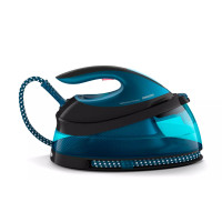 Праска-парогенератор Philips PerfectCare Compact, 2400Вт, 1500мл, паровий удар -420гр, постійна пара - 120гр, керам. підошва, синій