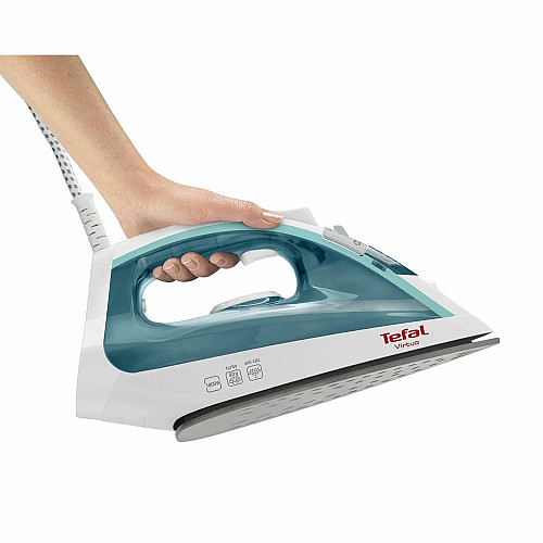 Утюг Tefal Virtuo, 1800Вт, 200мл, паровой удар -80гр, постоянная пара - 24гр, керам. подошва, бело-бирюзовый