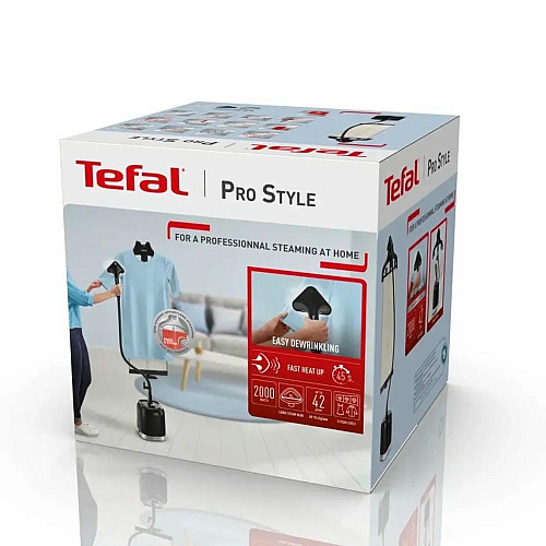 Отпариватель Tefal вертикальный Pro Style Garment, 2000Вт, 1500мл, постоянная пара - 42гр, черный