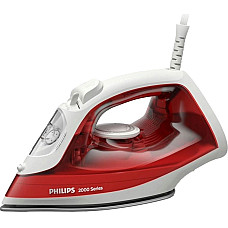 Праска PHILIPS Series 2000, 2000Вт, 250мл, паровий удар -100гр, керам. підошва, червоний