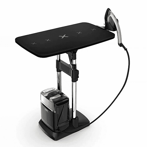 Гладильная система Tefal IXEO Power, 2170Вт, 1100мл, паровой удар -350гр, постоянный пар - 100гр, с гладильной доской, нерж. сталь, черно-серый