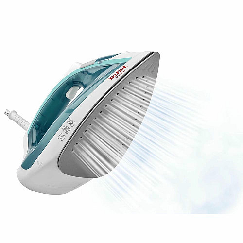 Утюг Tefal Virtuo, 1800Вт, 200мл, паровой удар -80гр, постоянная пара - 24гр, керам. подошва, бело-бирюзовый
