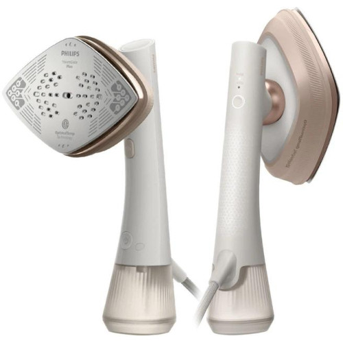 Відпарювач-праска Philips OneTurn, 1800Вт, 200мл, паровий удар -90гр, поворот для зміни типу девайса, алюміній, білий