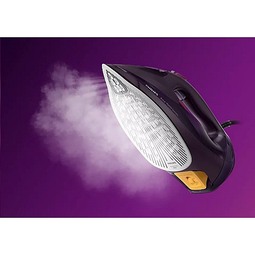 Утюг Philips 7000 Series, 3000Вт, 300мл, паровой удар -250гр, постоянный пар - 50гр, нерж. сталь, пурпурная