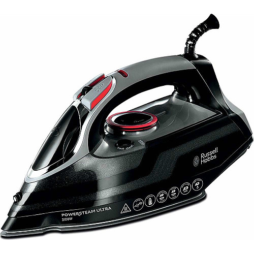 Утюг Russell Hobbs Power Steam Ultra, 3100Вт, 350мл, паровой удар -210гр, постоянная пара – 45гр, керам. подошва, серый