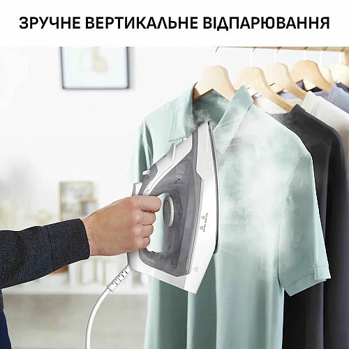 Утюг Tefal Virtuo 30, 2000Вт, 240мл, паровой удар -120гр, постоянная пара - 27гр, керам. подошва, серо-фиолетовый