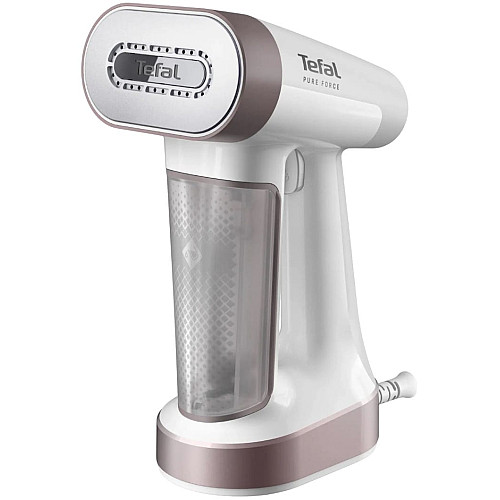 Отпариватель Tefal компактный Pure Force 2в1, 1800Вт, 180мл, постоянная пара – 35гр, керам. подошва, белый