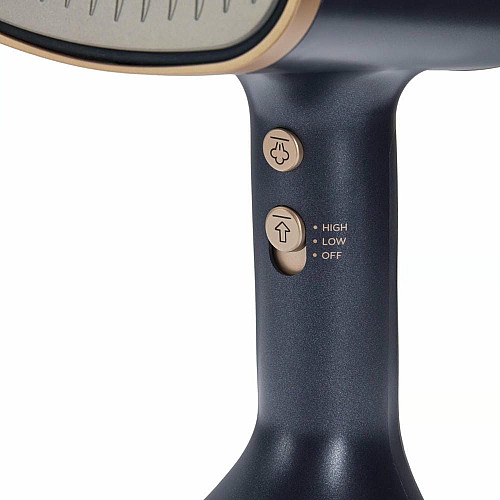 Отпариватель Russell Hobbs Genie VacuSteam, 1800Вт, 200мл, паровой удар –20гр, верт. отпаривание, керам. подошва, синий