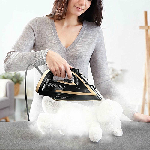 Утюг Tefal Puregliss, 3000Вт, 270мл, паровой удар -280гр, постоянная пара - 50гр, керам. подошва, черно-медный