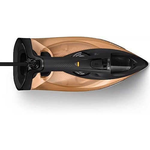 Утюг Philips 7000 Series, 2800Вт, 300мл, паровой удар -250гр, постоянный пар - 50гр, нерж. сталь, черно-золотой