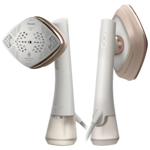 Відпарювач-праска Philips OneTurn, 1800Вт, 200мл, паровий удар -90гр, поворот для зміни типу девайса, алюміній, білий