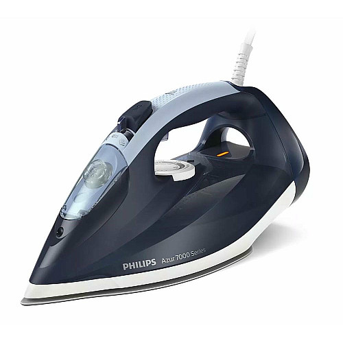 Утюг Philips 7000 Series, 2800Вт, 300мл, паровой удар -250гр, постоянный пар - 50гр, нерж. сталь, темно синий