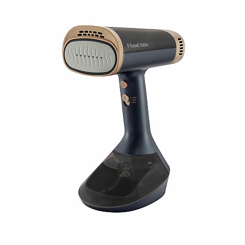 Отпариватель Russell Hobbs Genie VacuSteam, 1800Вт, 200мл, паровой удар –20гр, верт. отпаривание, керам. подошва, синий