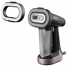 Відпарювач Tefal компактний Pure Force 3в1, 1800Вт, 180мл, постійна пара - 35гр, керам. підошва, чорно-рожевий