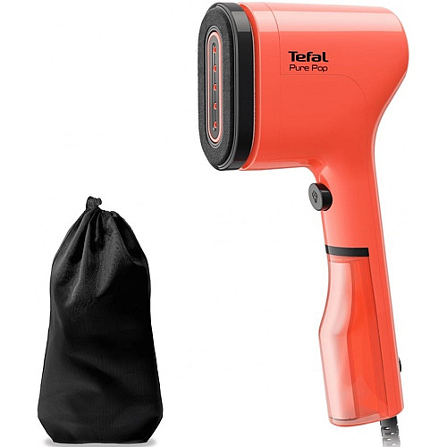 Отпариватель Tefal компактный Pure Pop, 1300Вт, 70мл, постоянная пара – 20гр, красный