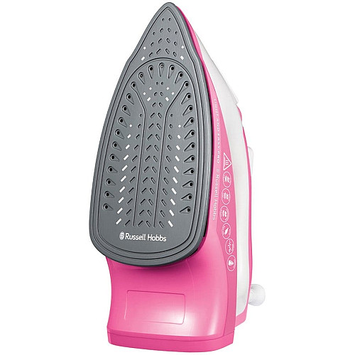 Утюг Russell Hobbs Light&Easy Pro, 2600Вт, 240мл, паровой удар -130гр, постоянная пара - 40гр, керам. подошва, бело-розовый
