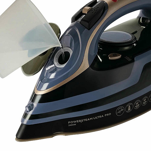 Утюг Russell Hobbs, 3100Вт, паровой удар -210гр, верт. отпаривание, керам. подошва, черно-синий