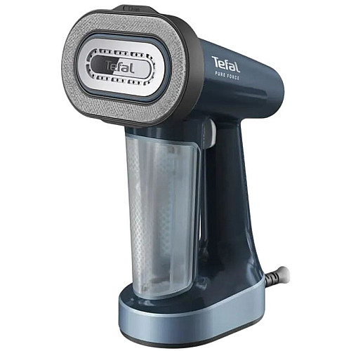 Отпариватель Tefal компактный Pure Force 3в1, 1800Вт, 180мл, постоянная пара – 35гр, керам. подошва, синий