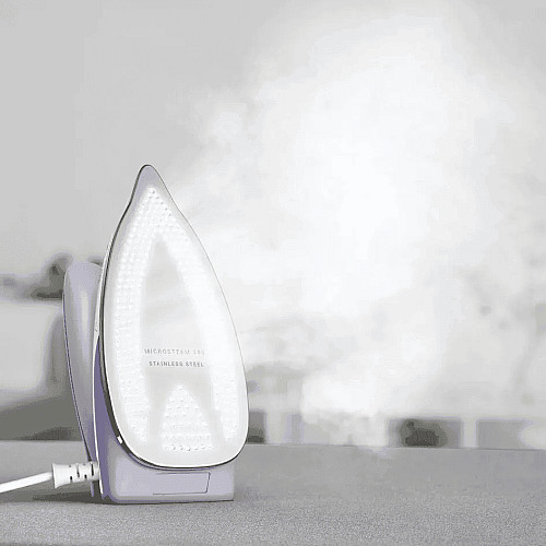 Утюг Tefal дорожный First Class, 1000Вт, 65мл, паровой удар -45гр, нерж. сталь, бело-фиолетовый