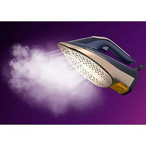 Утюг Philips Azur 8000 Series, 3000Вт, 350мл, паровой удар -260гр, постоянный пар - 85гр, нерж. сталь, темно синий